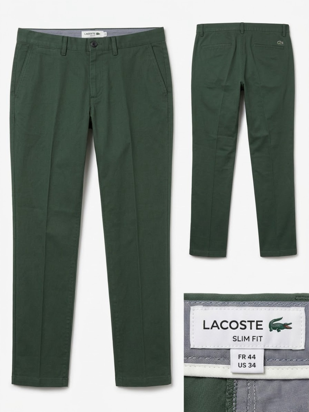 Lacoste Slim Fit Chinos in Green